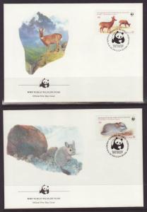 Chile 679-682 Animals 1984 WWF S/4 U/A FDC