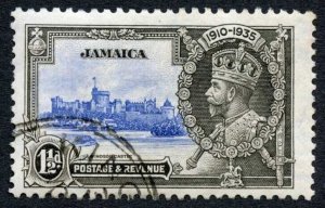 Jamaica SG115b 1 1/2d Short Extra Flagstaff Cat 160 Pounds