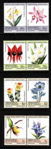 St Vincent Grenadines-Sc#476-9-Unused NH set-Flowers-1985-