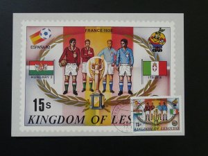 soccer football world cup France 1938 maximum card Lesotho (Hungary vs Italy)
