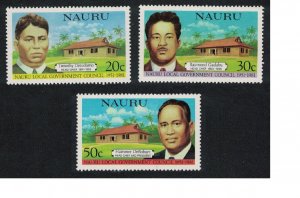 Nauru 30th Anniversary of Nauru Local Government Council 3v 1981 MNH SG#235-237