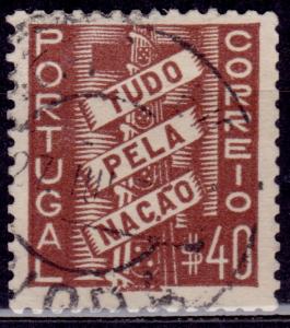 Portugal, 1935-41, All For the Nation, 40c, sc#567, used
