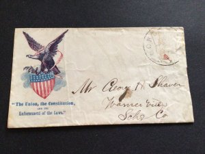 United States 1860’s American Civil War stamp cover 62823