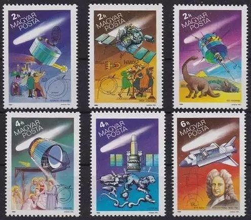 1986 Hungary 3805-3810 Halley's Comet  5,00 €