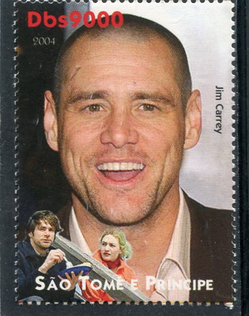 Sao Tome & Principe 2004 JIM CARREY American Actor 1v Perforated Mint (NH)