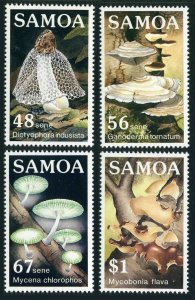 Samoa 645-648,MNH.Michel 561-564. Fungi - Mushrooms,1985.