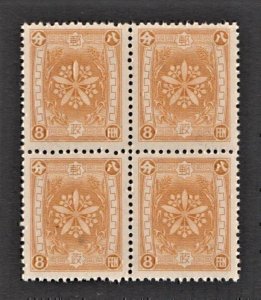 Manchukuo 1936 The Orchid Crest (8 fen, B/4) MNH