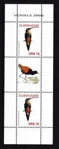 [SUV1418] Surinam Suriname 2006 Birds Vögel Oiseaux Miniature Sheet with tab MNH