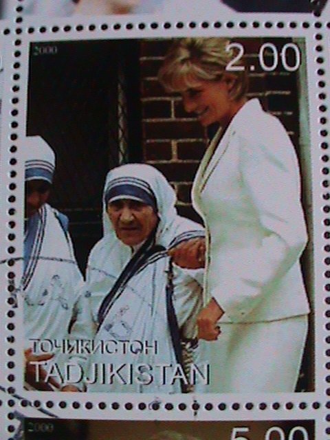 TAJIKISTAN-2000-IN MEMORIAL OF PEOPLE'S QUEEN-LADY DIANA-CTO-S/S VERY FINE