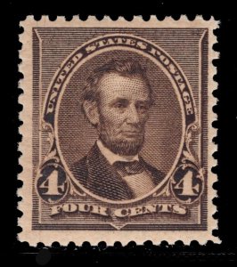 MOMEN: US STAMPS #222 MINT OG NH VF PF CERT LOT #86184