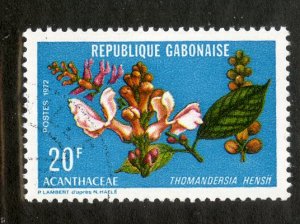 GABON 286 USED BIN .40 FLOWERS