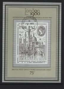 Great Britain  #909a   cancelled  1980   sheet  London view