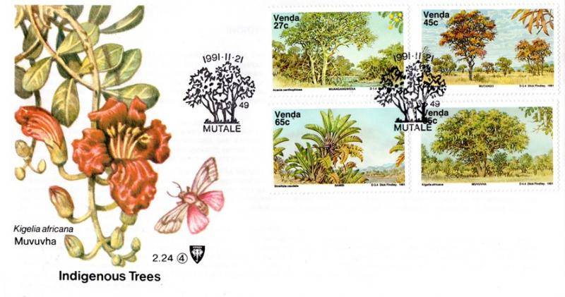 Venda - 1991 Indigenous Trees FDC SG 227-230