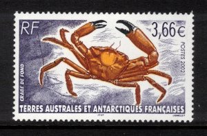 FRENCH ANTARCTIC 2002 Crab; Scott 308, Yvert 335; MNH