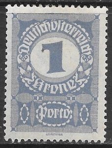 Austria J84: 1k Numeral, MH, F-VF