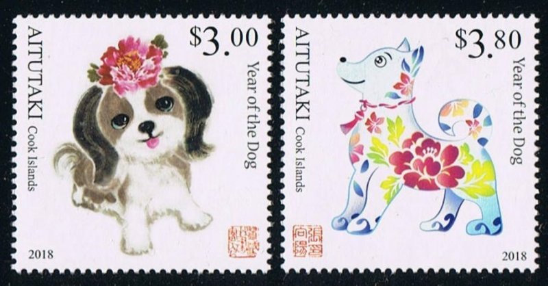 2017 Aitutaki 986-87y Year of the Dog 13,00 €