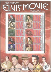 BC-034 GB 2004 Elvis Movie Collection (1956-1961) - Smiler sheet UNMOUNTED MINT