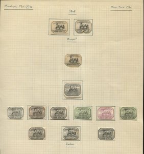 BROADWAY POST OFFICE NY REFERENCE LOT OF 46 FORGERY STAMPS L5012R