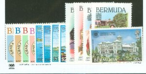 Bermuda #389-400/405 Mint (NH) Single (Complete Set)