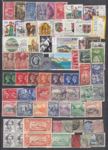 J44135 JL Stamps worldwide used lot with gr britain gibraltar italy cyprus more