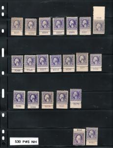 Lot/ 21 Pl.# Singles,530