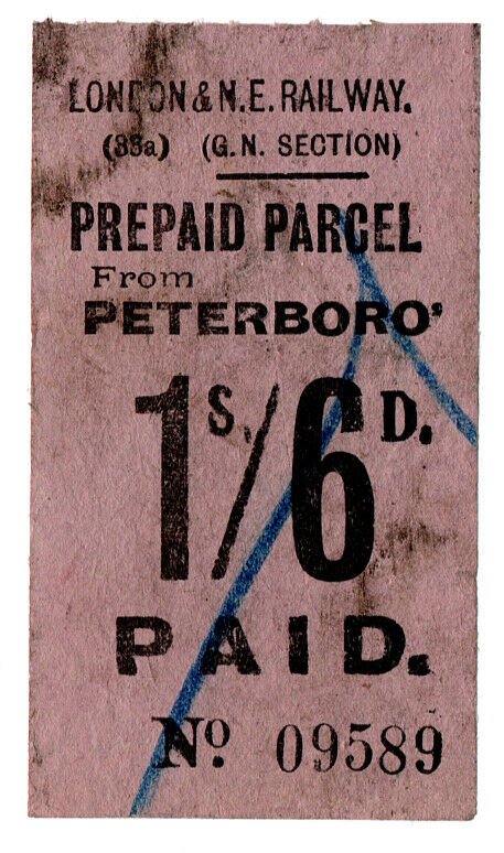 (I.B) London & North Eastern Railway (GN section) : Parcel 1/6d (Peterborough)