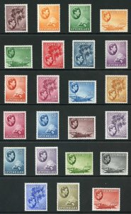 Seychelles SG135/49 1938 KGVI Set (no 20c brown-ochre) Fresh M/Mint (hinge rema