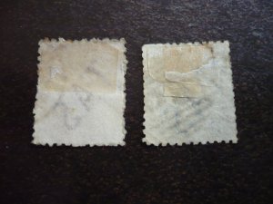 Stamps - Tasmania - Scott# 60-61 - Used Part Set of 2 Stamps