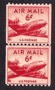 C41 Mint,OG,NH... Line Pair... SCV $14.00