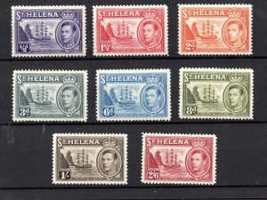 St Helena KGVI 1938-44 Part Set Mint MH to 2S 6D (Odd Fault) WS37091