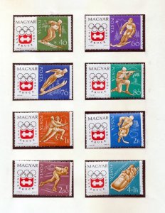 HUNGARY Poland Romania Austria SPORT 1963/64 MNH(40+Items)(IGM785 