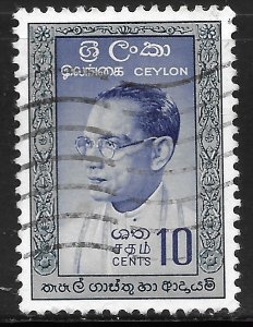 Ceylon #362 10c Prime Minister Bandaranaike