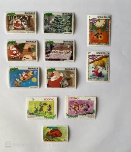 LOT OF 10 STAMPS, MNH , DIFFERENT COUNTRIES, & TOPICS