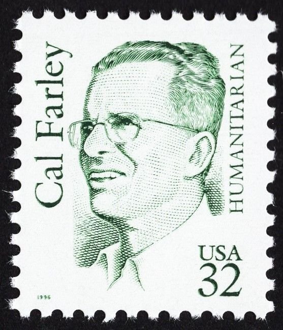 US 2934 MNH VF/XF 32 Cent Cal Farley Humanitarian Surface Tagging