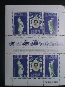 Gilbert Island Stamp-1953 25th Anniv: Queen Elizabeth II Coronation MNH-S/S