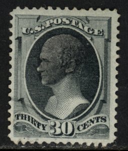 SCOTT 165 1873 30 CENT HAMILTON REGULAR ISSUE USED VF CAT $150!