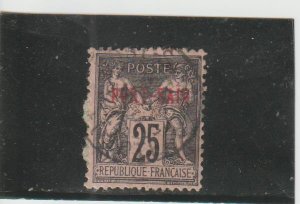 French Offices in Egypt (Port Said)  Scott#  9  Used  (1899 Overprinted)