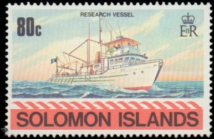 Solomon Islands #421-424, Complete Set(4), 1980, Ships, Never Hinged
