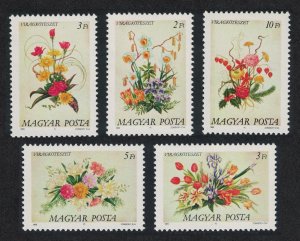 Hungary Flower Arrangements 5v 1989 MNH SG#3897-3901