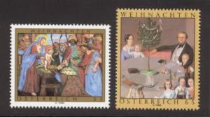 Austria Sc# 2185-6 MNH Christmas 2008