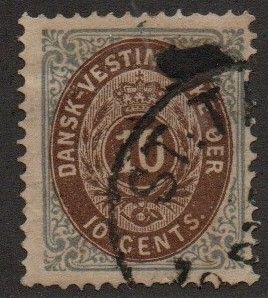 Danish West Indies 10 Used (3)