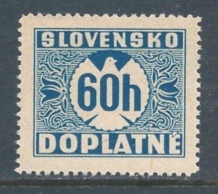 Slovakia #J7 NH 60h Postage Due