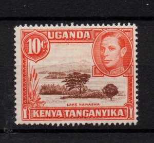 British KUT KGVI 10c red brown orange mint LHM SG134B (Perf 14.25) WS36948