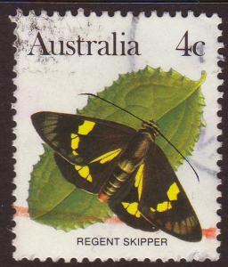 Australia 1983 Sc#872, SG#783 4c Regent Skipper Butterfly USED