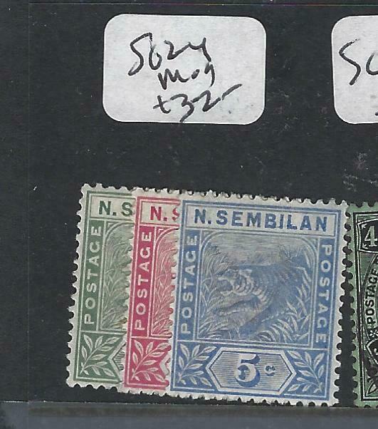 MALAYA  NEGRI SEMBILAN   (P1704B)  TIGER  SET 1C-5C  SG 2-4  MOG