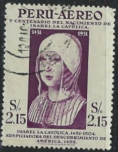 Peru C125 Used 1953 issue (an7040)