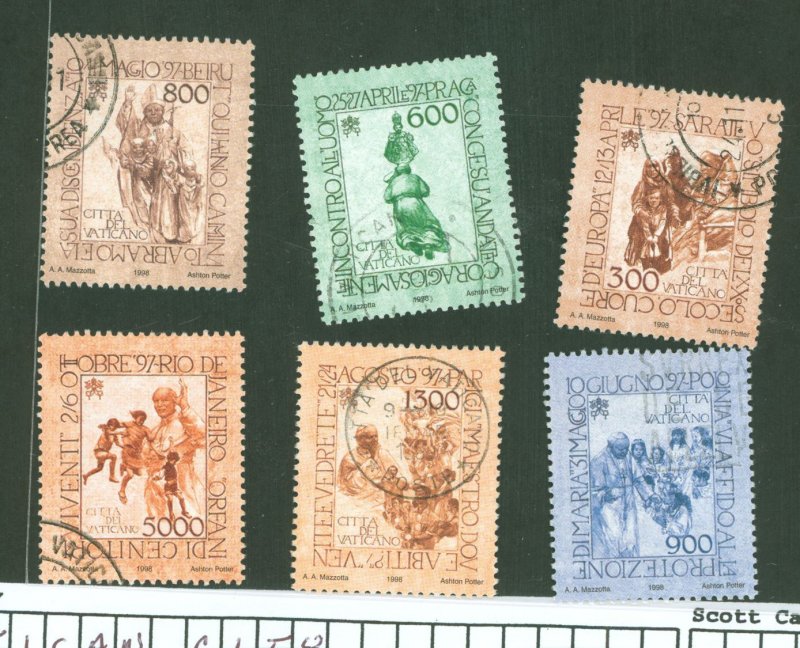 Vatican City #1089-94 Used Single (Complete Set)