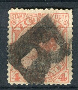 AUSTRALIA; Victoria 1880s classic QV issue used 4d. value fair Postmark