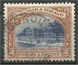 TRINIDAD AND TOBAGO, 1935, used 2p, Agricultural College  Scott 35