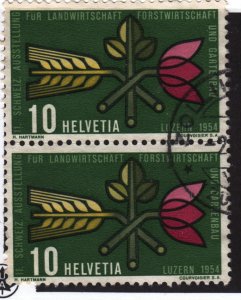 Switzerland 347 Symbols of Agriculture, Forestry and Horticulture 1954